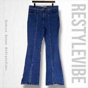 MADEWELL Women’s Size 33 Denim Jeans Roadtripper Style Skinny Flare Fit Stretch